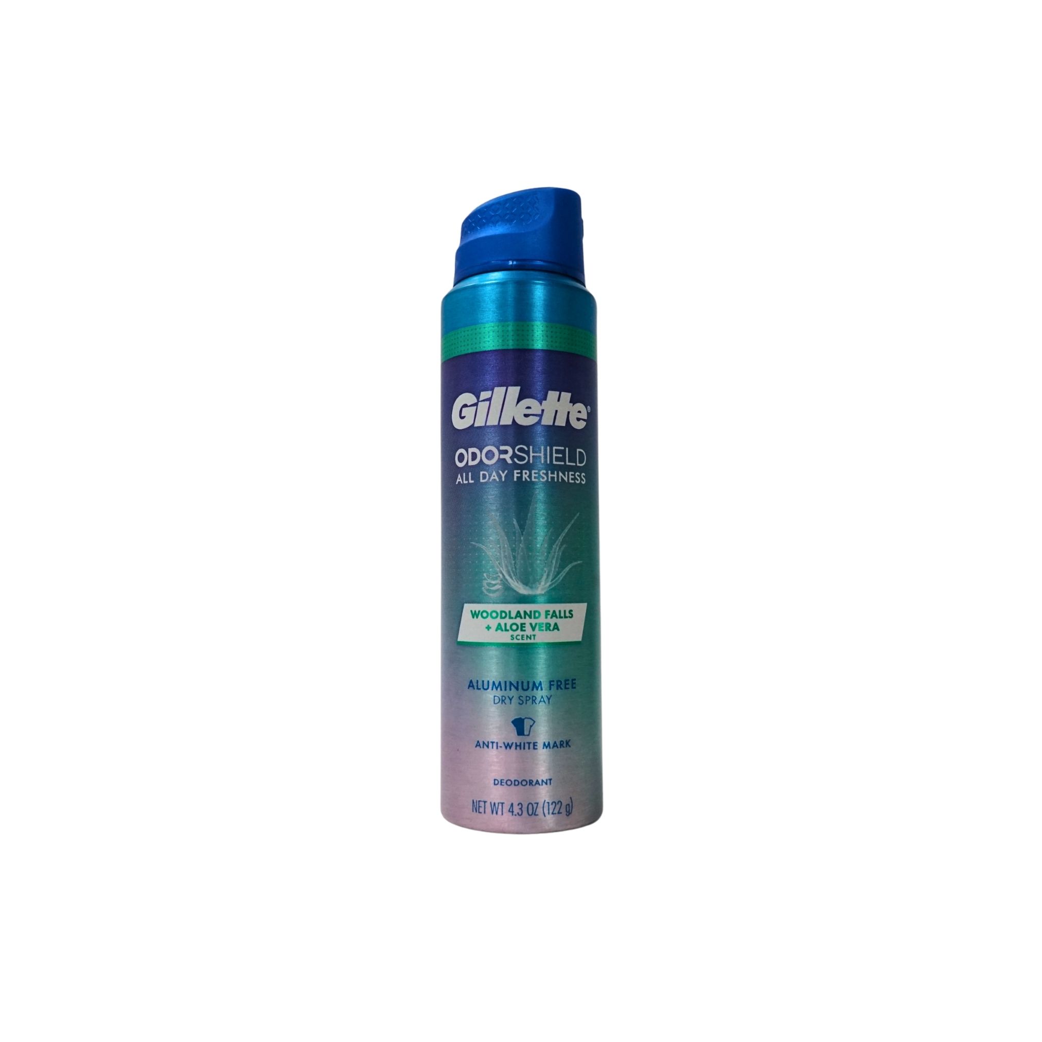 Gillette Odor Shield Woodland Falls + Aloe Vera Deodorant 122g